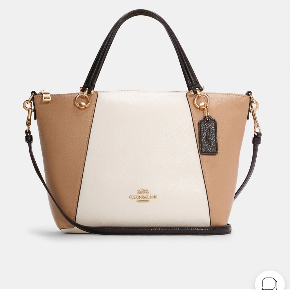 Coach colorblock bag.